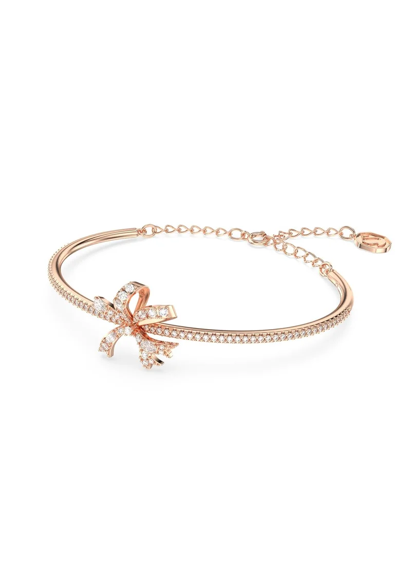 SWAROVSKI Volta Soft Bow Rose-Gold Tone Plated Bracelet