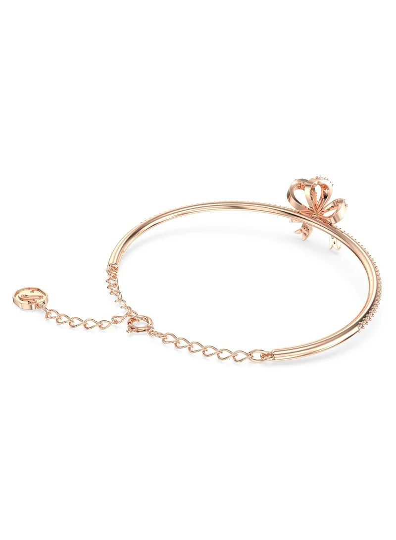 SWAROVSKI Volta Soft Bow Rose-Gold Tone Plated Bracelet