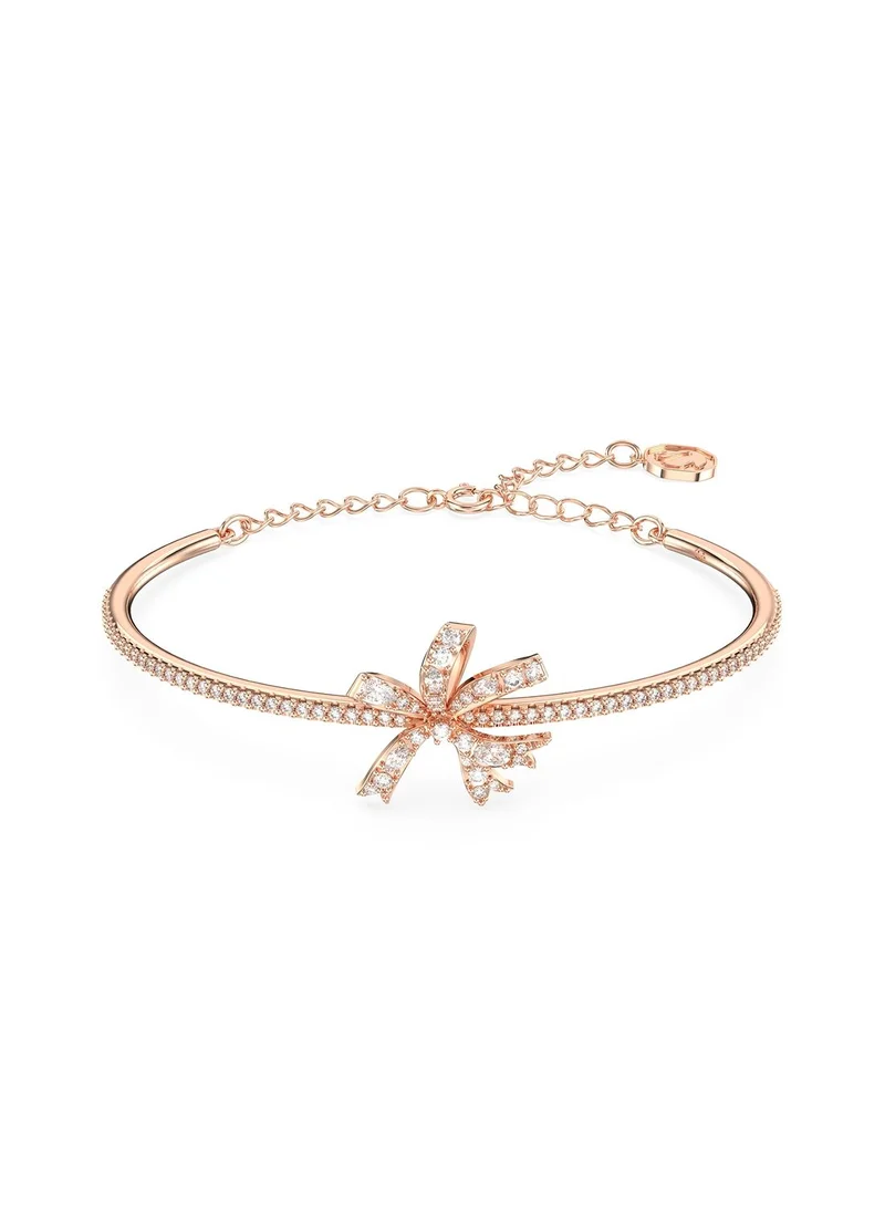 SWAROVSKI Volta Soft Bow Rose-Gold Tone Plated Bracelet