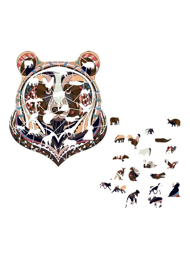 NIBEMINENT 180-Piece Animal Shape Jigsaw Puzzle 20x4x18cm - Image 2