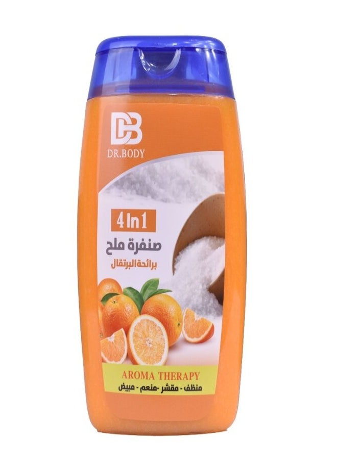 DR.BODY Thai Salt Scrub With Orange Scent Cleanses Exfoliates Softens and Whitens the Skin 450 Grams  - Image 2