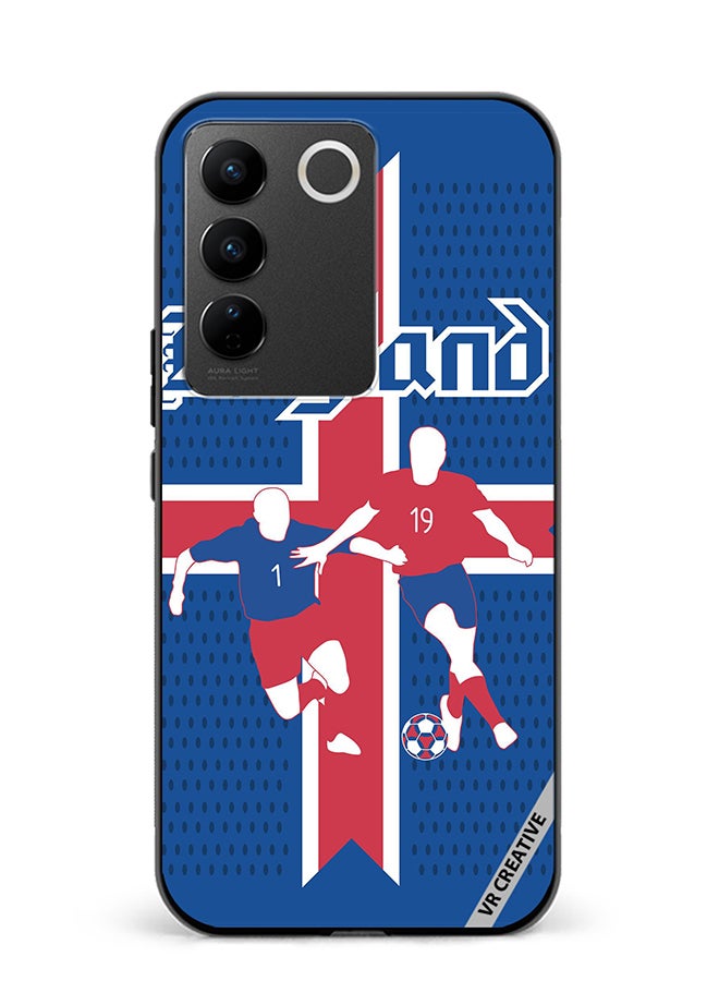 VR CREATIVE Protective Case Cover For Vivo V27e Sports Soccer Football England Design Multicolour - Image 1
