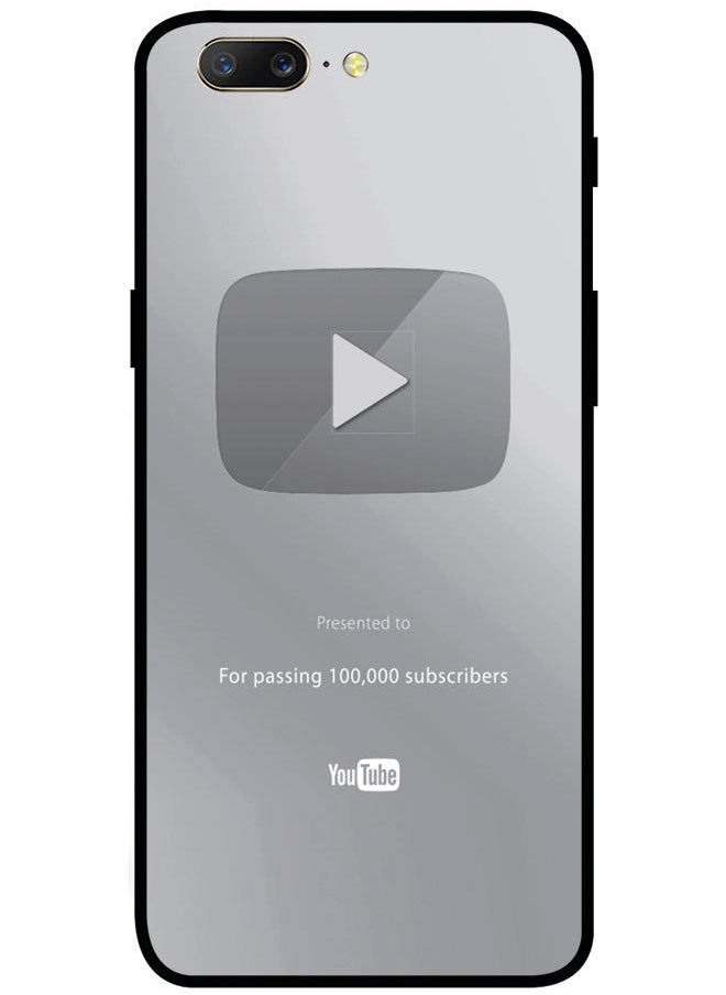 Protective Case Cover For OnePlus 5 Smart Series Printed Protective Case Cover for OnePlus 5 Youtube Award Plate
