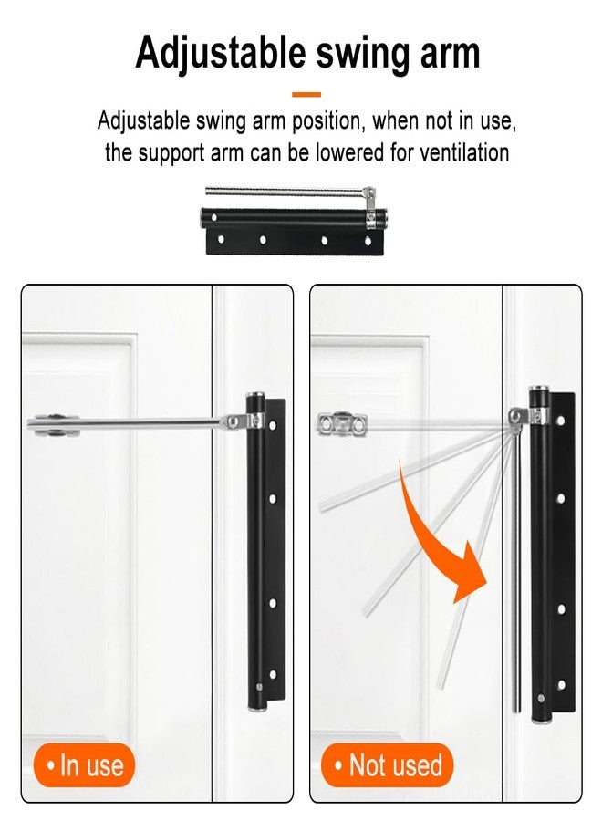 Serplex®Automatic Door Closer, Quiet Slow Closing Door, Adjustable Tension & Opening Limit, Stainless Steel Surface-Mounted Easy Door Closer, Universal Fit - Image 5