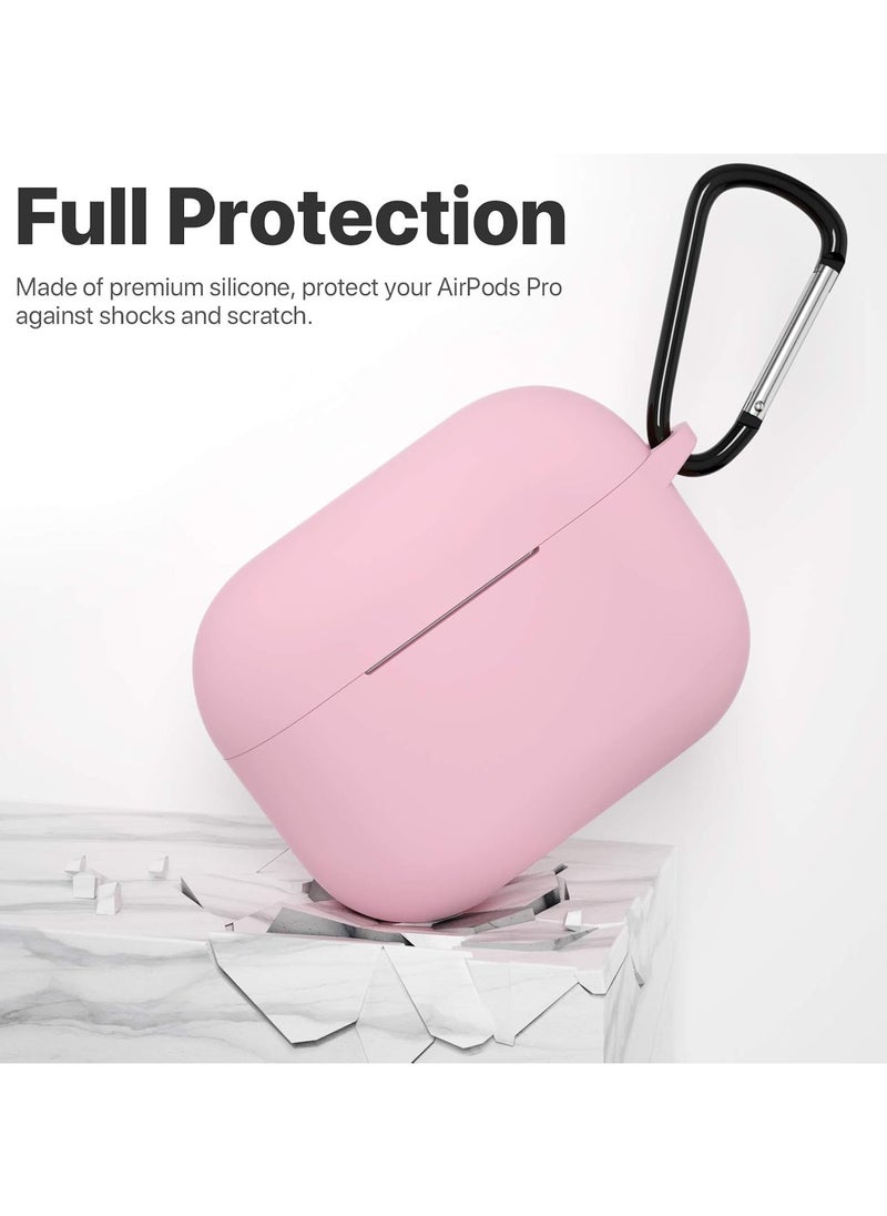 wexon Protective Shockproof Silicone Case Cover for Apple AirPods pro (1/2 Generation)  Pink  - Image 2