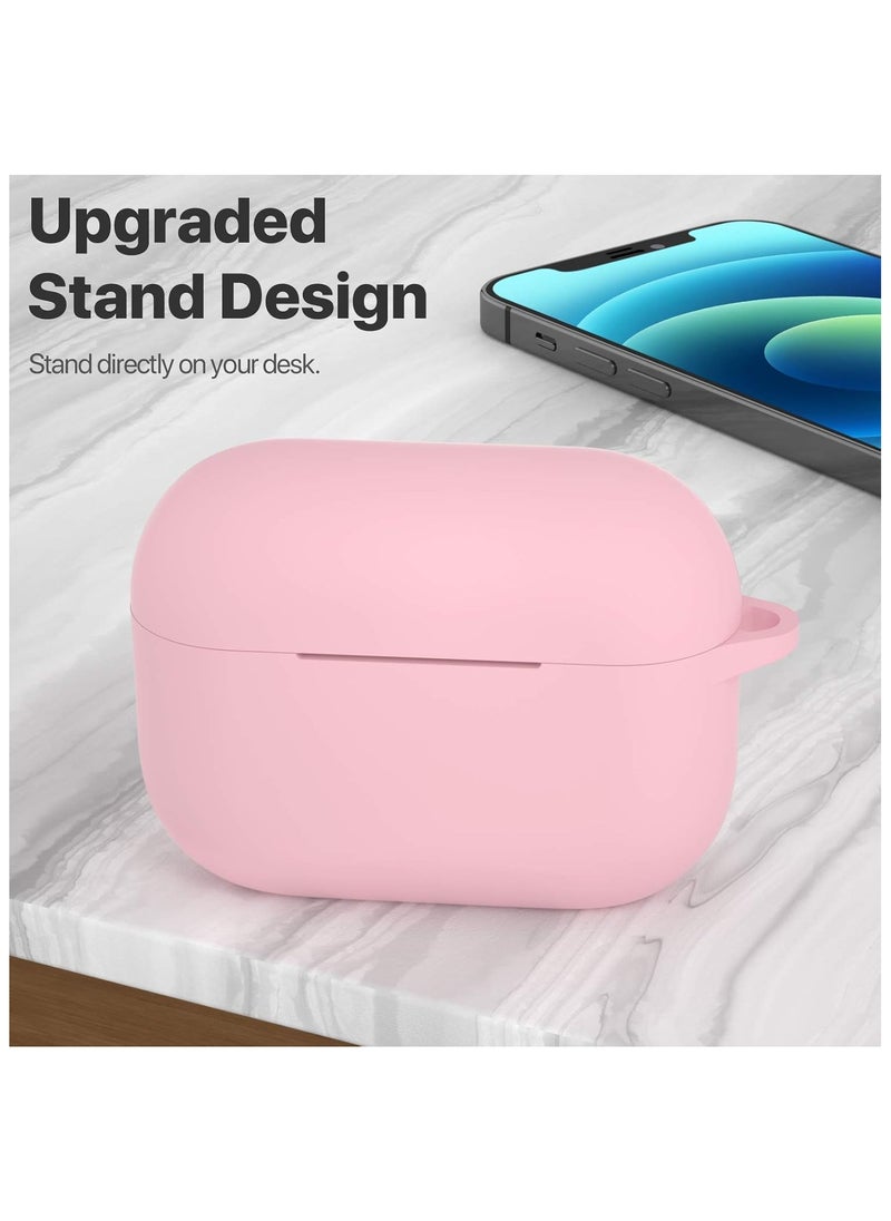 wexon Protective Shockproof Silicone Case Cover for Apple AirPods pro (1/2 Generation)  Pink  - Image 4