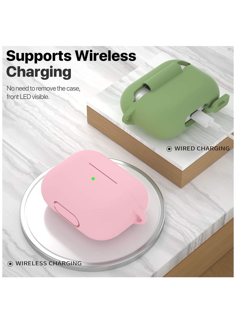 wexon Protective Shockproof Silicone Case Cover for Apple AirPods pro (1/2 Generation)  Pink  - Image 3
