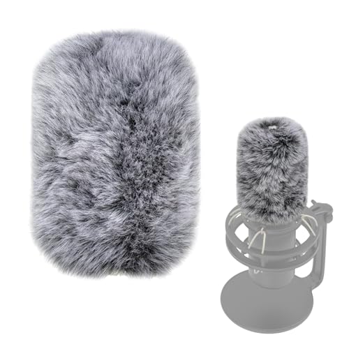 Cubilux Windscreen for Hyperx Quadcast s, MIC Wind Muff, Windshield, Dead Cat, Pop Filter, Muff Windshield Windjammer Deadcat Compatible with Hyperx Quadcast s Microphone Indoor/Outdoor Use, Gray - Image 1
