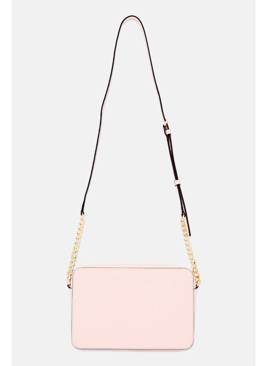 Michael Kors Women Brand Logo Crossbody Bag 16 H x 24 L x 5,5 W cm, Blush  - Image 3