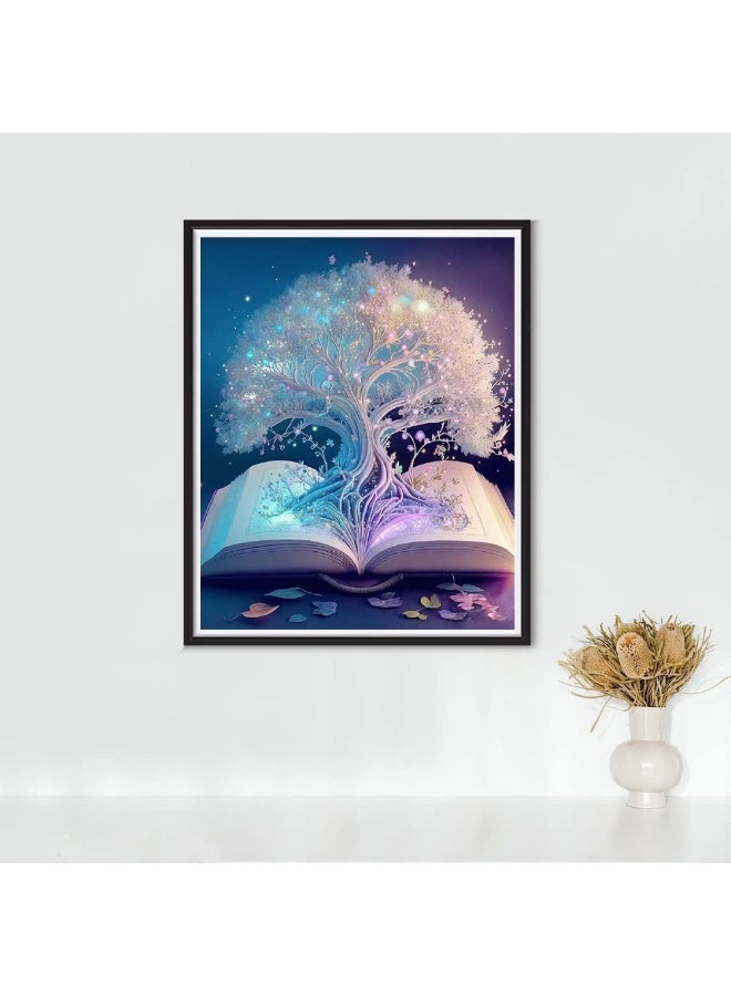 DIY 5D Diamond Painting Kits for Adults, Diamond Art, White Tree of Life Diamond Painting, Full Drill Crystal Rhinestone Embroidery Craft Kits, for Home Wall Decor Gifts, 12x16 Inch - Image 5