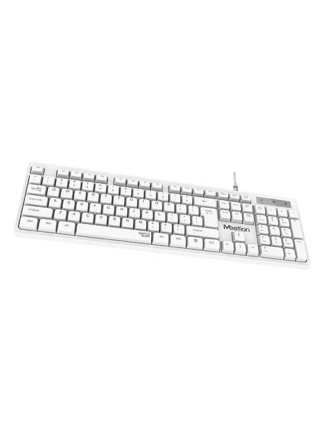 لوحة مفاتيح سلكية قياسية بمنفذ USB