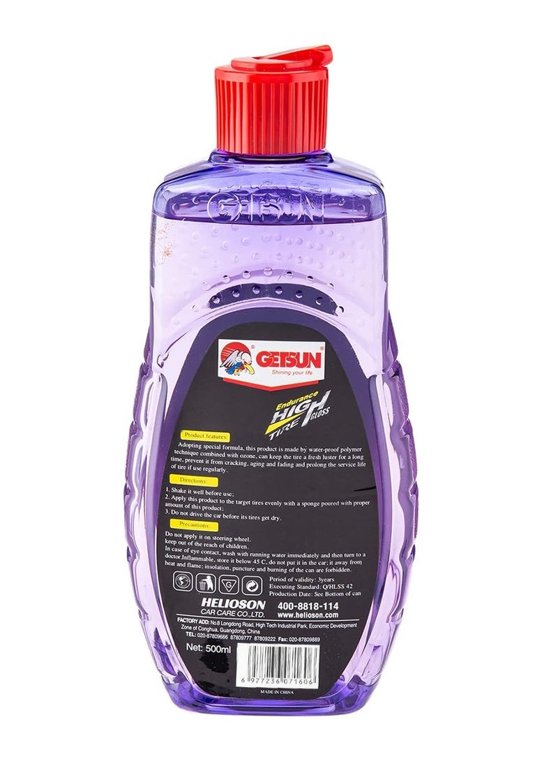 GETSUN Combo - 4PC GETSUN High Gloss Tire Shine Gel Long Lasting Wet Look Tire Gel 500 ML GT-7108A - Image 3