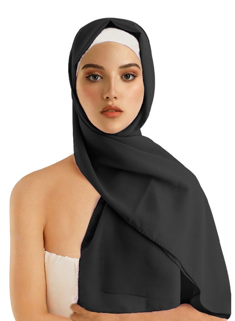 Pearl Chiffon Scarf Wrap Silk Scarf  - Image 1