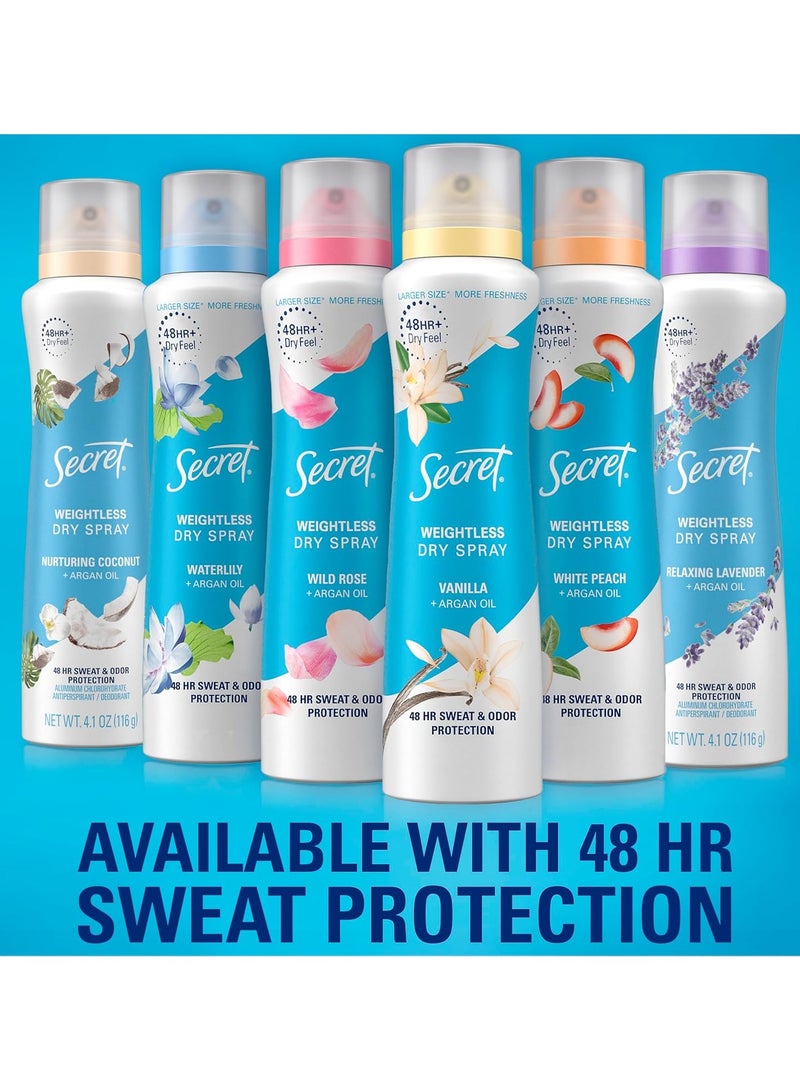 سيكريت مزيل عرق نسائي من سيكريت، بخاخ جاف، برائحة زهرة اللوتس وزيت الأرغان، 116 جم - Image 5