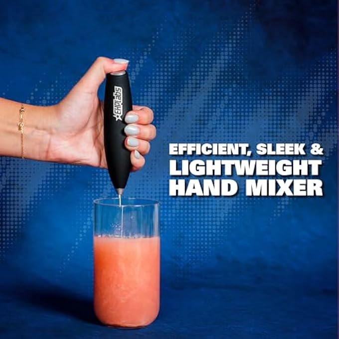EHP Labs Milk Frother Handheld Hand Mixer Electric Handheld Hand Blender Electric Whisk Electric Frother Wand For Protein Powder Pre Workout Powder Super Greens Electric Drink Stirrer - Image 2