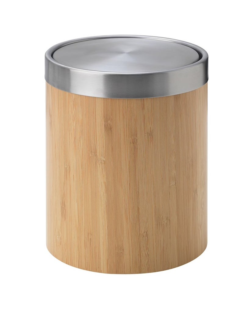 Waste bin, stainless steel/bamboo veneer3 l  - Image 2