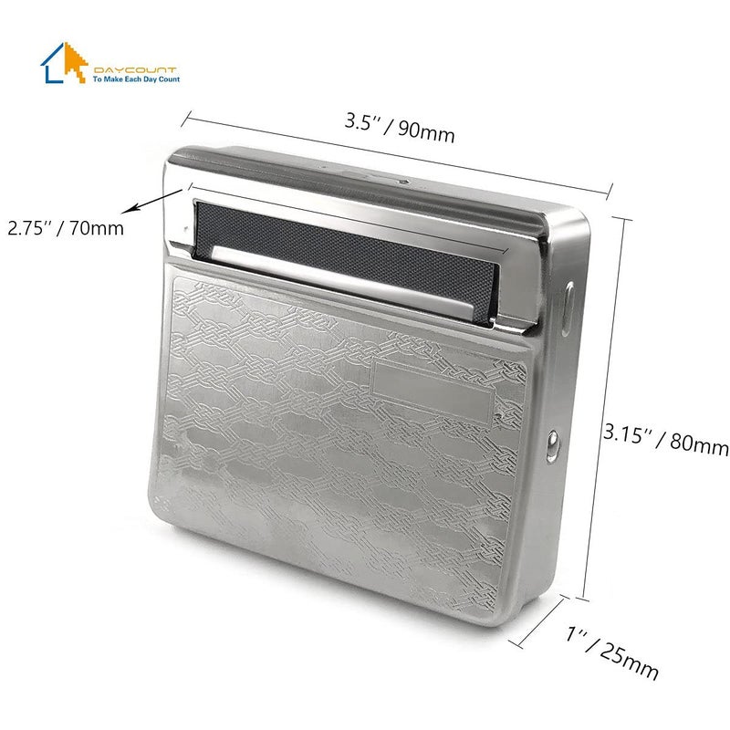 Daycount Metal Automatic Cigarette Smoking Rolling Machine Roller 70mm (Random Pattern) - Image 2