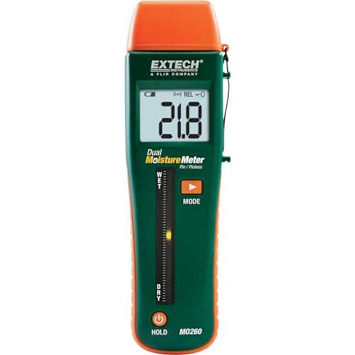 Extech MO260 Combination Pin/Pinless Moisture Meter - Image 1