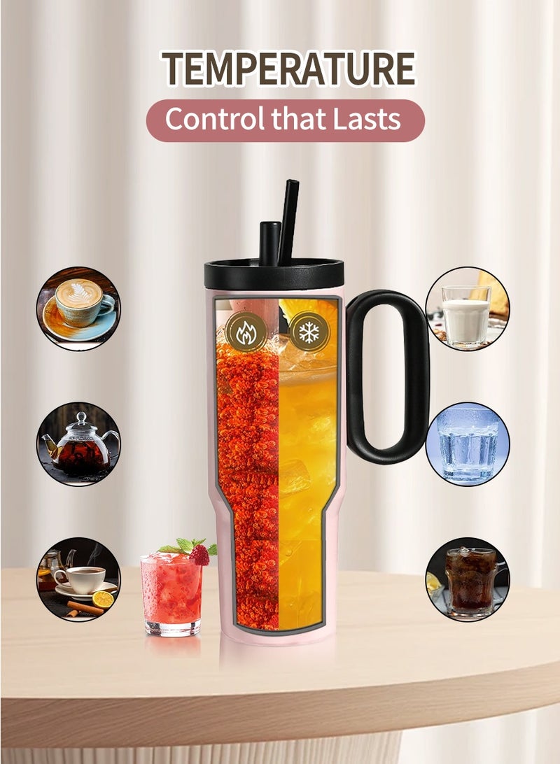 720ml Stainless Steel Vacuum Flask - Leak-Proof Lid with Straw | Keeps Drinks Hot & Cold for Hours | Perfect for Coffee, Tea, Smoothies | Ideal for Travel, Car, Office & Home Use - Image 5