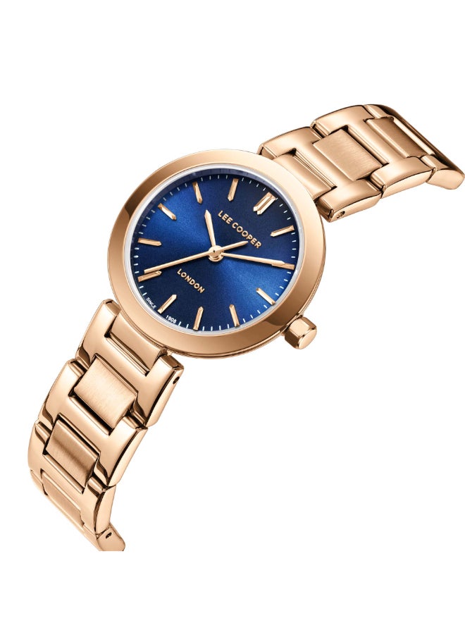 Lee Cooper Lee Cooper Women's Watch, Analog Display and Metal Strap - LC08032.490, Rose Gold  - Image 4