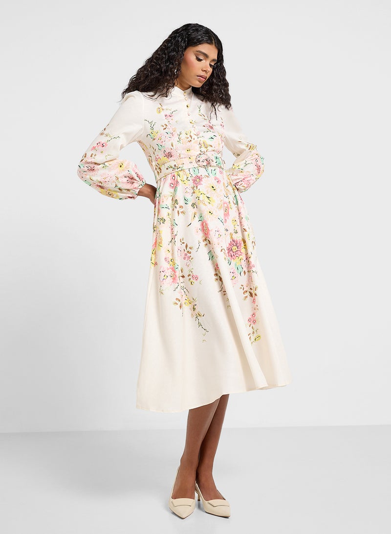 ايلا فستان بطبعة زهور - Image 1