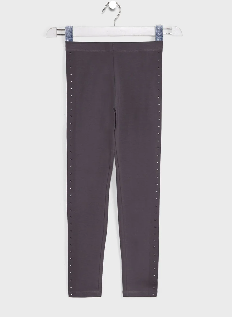 Ovs Youth Side Stud Detail Leggings