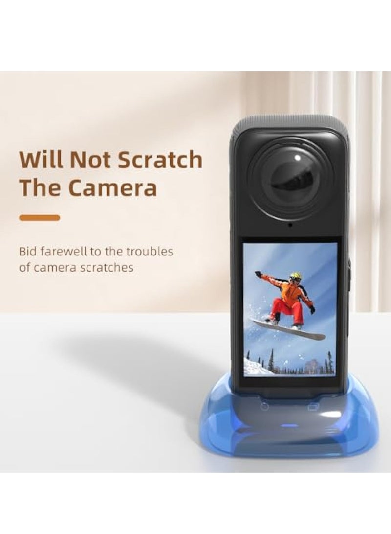 Barakah Camera Mount Stand Base, Action Camera Mount Adapter, for Insta360 X4 Desktop Stable Bracket, Silicone Non-Slip Support Adapter Camera Mount Gimbal - Image 4