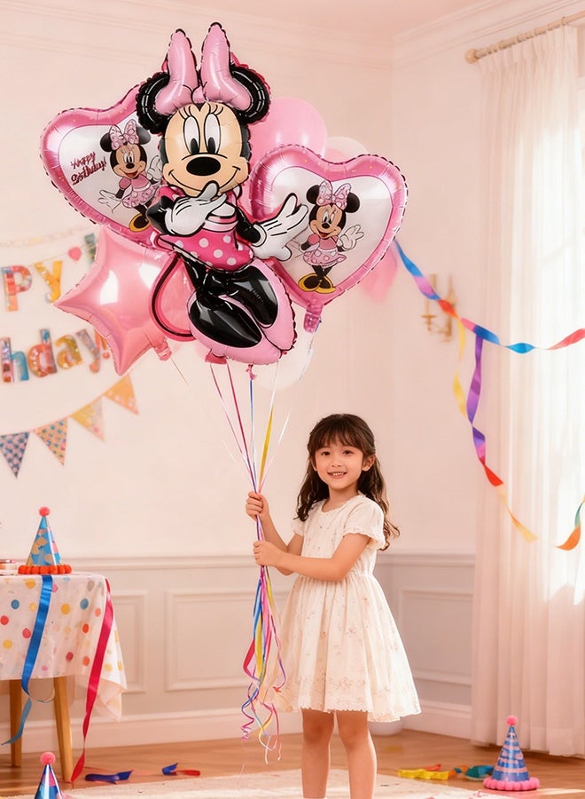 Happy D Minnie Birthday Decoration Party 8 Piece Set for Kids - Image 3