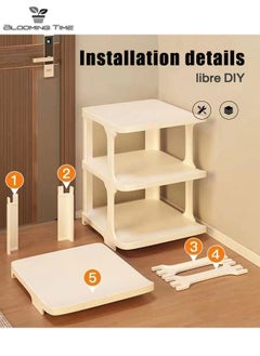 BLOOMING TIME 9 Layer Simple Dustproof Shoe Rack, Can Be Assembled At Will, Saves Space, And Is Simple To Install White  - Image 4