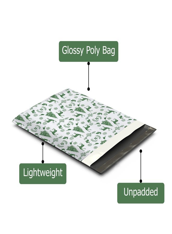 Pro Supply Global 19x24 (25) Winter Deer Christmas Scene Designer Poly Mailers Waterproof Self Sealing Tear Resistant Polymailers Shipping Envelopes Premium Printed Bags For Small Businesses - Image 3