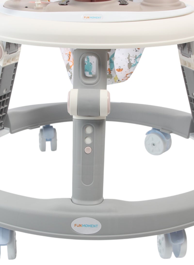 لحظة مرح مشاية للاطفال مع ارتفاع قابل للتعديل وقابلة للطي، لعمر 6-12 شهر - Image 3