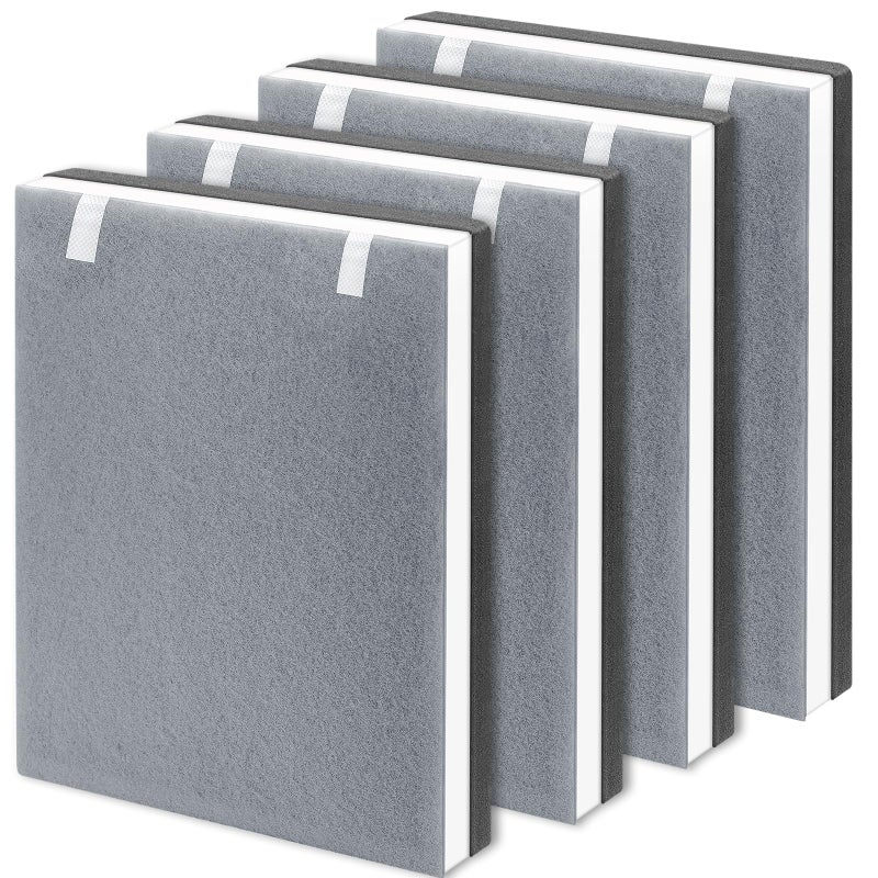 4 Pack Vital 100 Replacement Filter Compatible with LEVOIT Vital 100 Air Purifier HighEfficiency Activated Carbon Filter Set Part Number 100RF