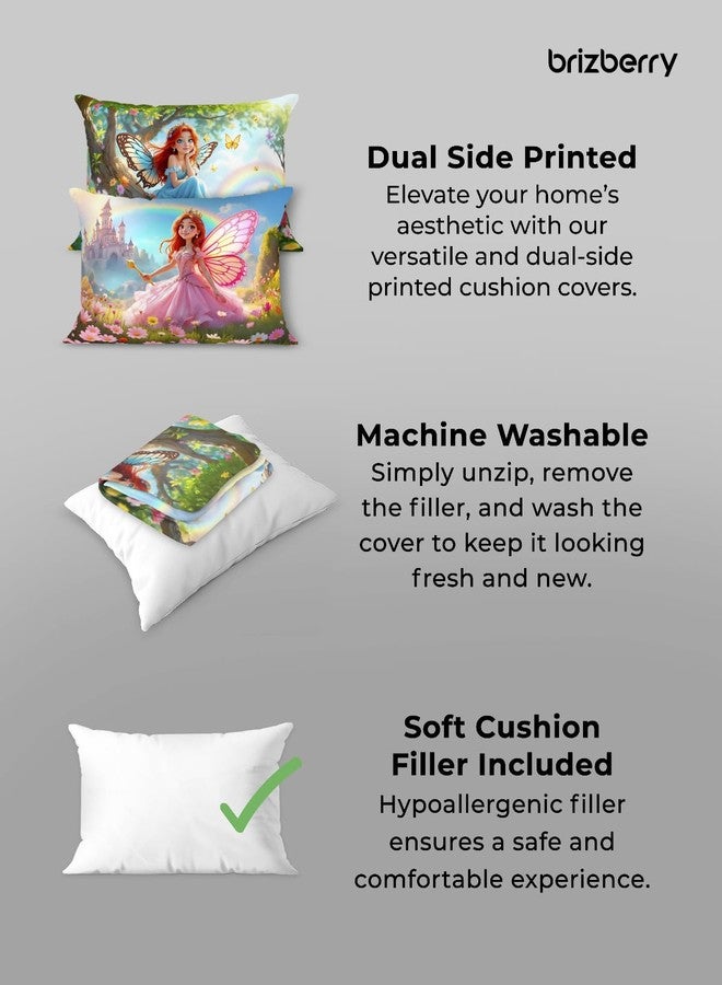 Brizberry® Kids Pillow Cushion with Super Soft Fabric | Animal & Cartoon Prints | 12x18 inches (Design 30) - Image 3