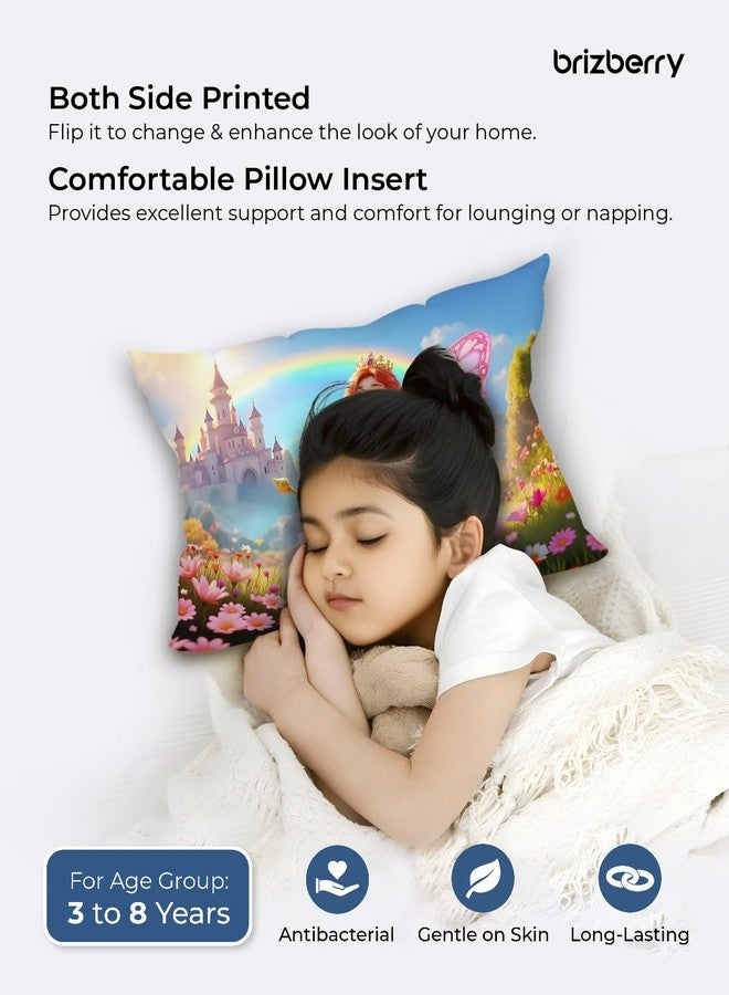 Brizberry® Kids Pillow Cushion with Super Soft Fabric | Animal & Cartoon Prints | 12x18 inches (Design 30) - Image 4
