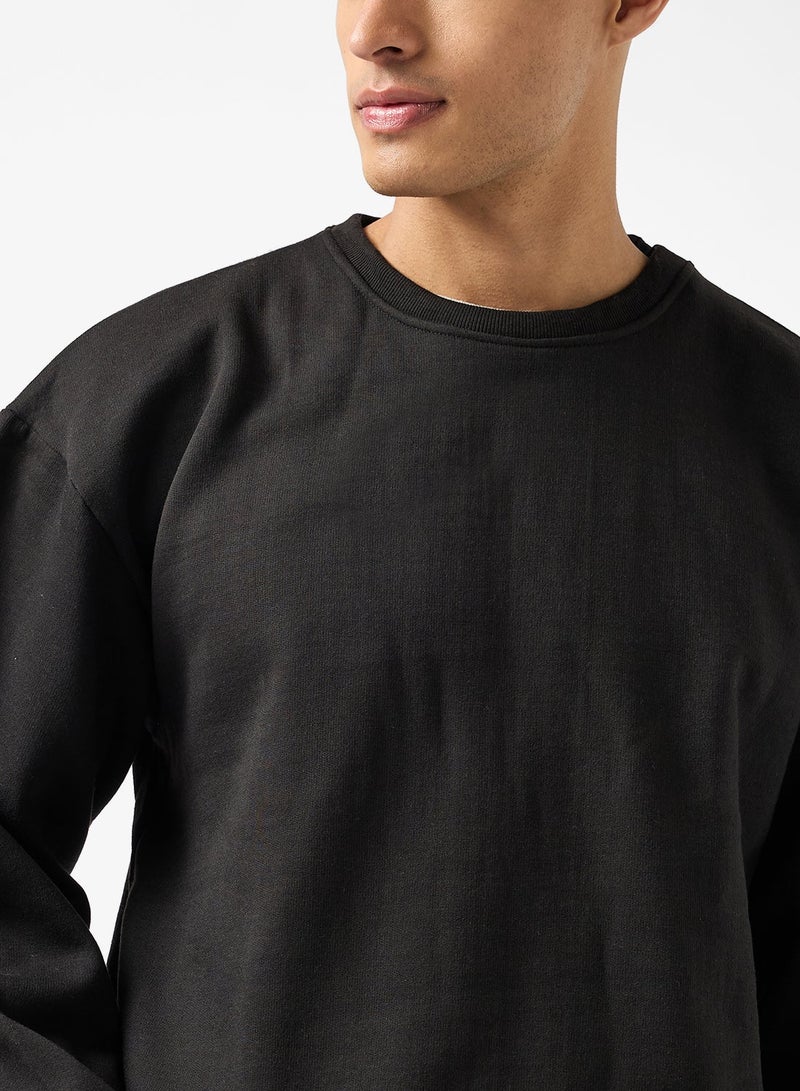 Seventy Five Graphic Crew Neck Pullover Oversize Sweatshirt - Image 3