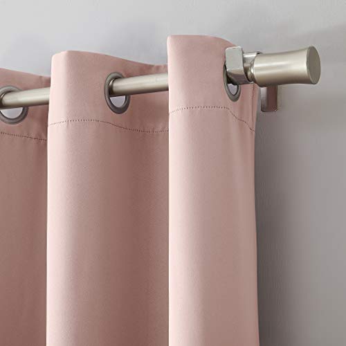 Sun Zero Riley Kids Bedroom Blackout Grommet Curtain Panel, 40" x 95", Blush Pink - Image 2