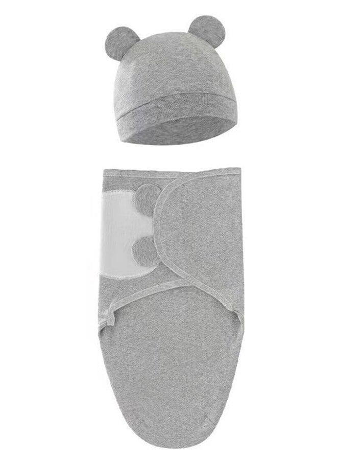 MARGOUN Baby Swaddle Blanket Infant Sleeping Bag Baby Bath Towel Swaddling Wrap Sleep Bags Bedding Accessories Zero Size Grey - Image 2