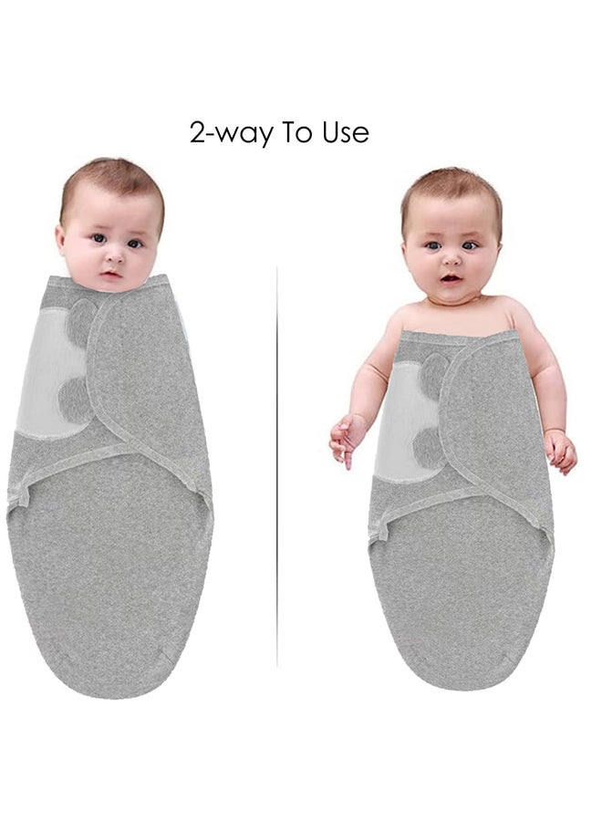 MARGOUN Baby Swaddle Blanket Infant Sleeping Bag Baby Bath Towel Swaddling Wrap Sleep Bags Bedding Accessories Zero Size Grey - Image 5