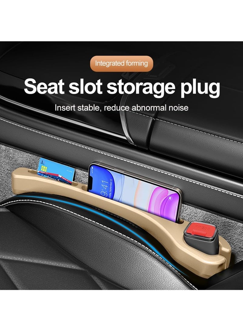 2PCS Car Seat Gap Filler Organizer with Phone Holder,[Upgrade Version] Car Seat Gap Organizer for Prevent Falling,Essential Car Accessories Car Side Seat Gap Filler (Black) - Image 2