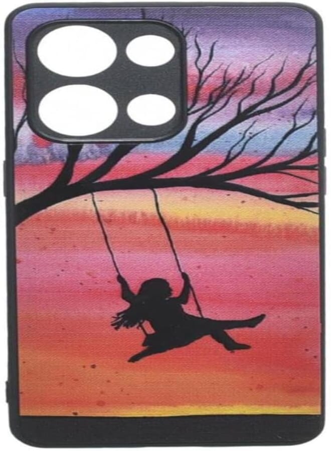 Boter. Plastic 3D Shockproof Back Case Designed With Raised Edge To Protect Camera lens Modern Unfamiliar Printed Suitable For OPPO RENO 9 PRO - Multi Color