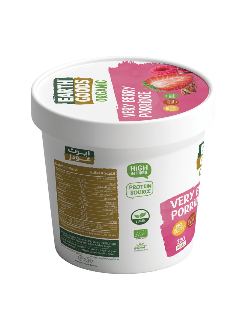 Earth Goods Organic Gluten Free Berry Porridge 60g - Image 3