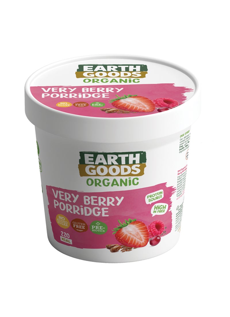 Earth Goods Organic Gluten Free Berry Porridge 60g - Image 1