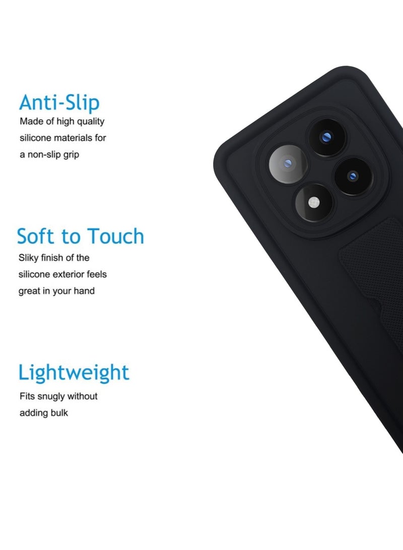 Waldic Xiaomi Redmi Note 14 Pro Premium Case | Premium Silicone  Case Cover Designed for Xiaomi Redmi Note 14 Pro | Xiaomi Redmi Note 14 Pro Case Camera and Drop Protection Thin Protective Back Cover Case for Xiaomi Redmi Note 14 Pro - Black - Image 2