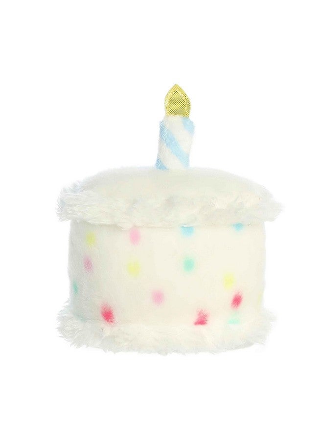 Aurora® Adorable Palm Pals™ Happy B'day Cake Stuffed Animal - Pocket-Sized Play - Collectable Fun - White 5 Inches - Image 4
