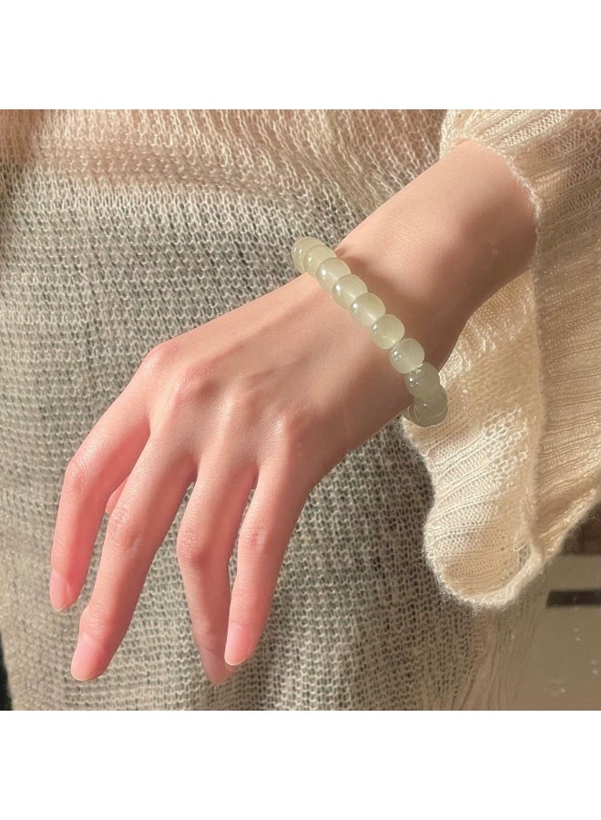 Goolsky White Beaded Bracelet for Women – Minimalist Luxe Jewelry, Dainty Handmade Wrist Accessory, White Beads Adjustable Size, Daily Wear/Gifting - Image 1