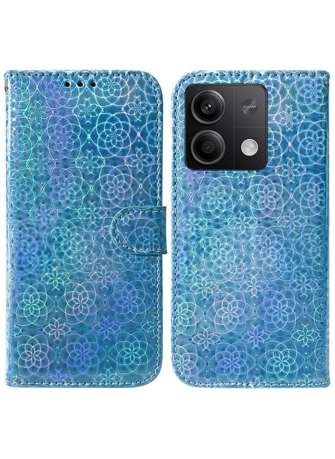 HuHa Case Cover For Xiaomi Redmi Note 13 5G Colorful Magnetic Buckle Leather Phone Case Blue 