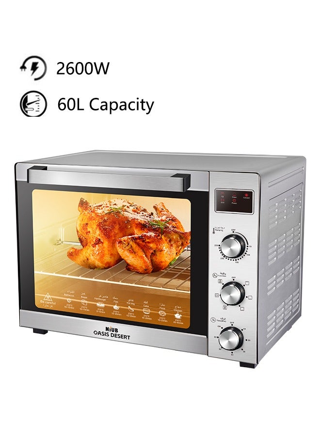 OASIS DESERT Electric Stainless Steel Oven 60.0 L 2600 W - Image 1