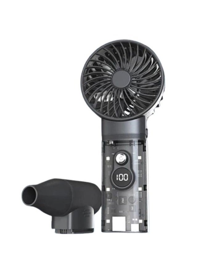 REBENUO 3 IN 1 Electric Air Duster 28W with 6 LED Light 100000RPM Dual Fan Compressed Air Duster 1-30 Speed Adjustable Turbo Fan Cordless Portable Jet Dry Blower - Image 1