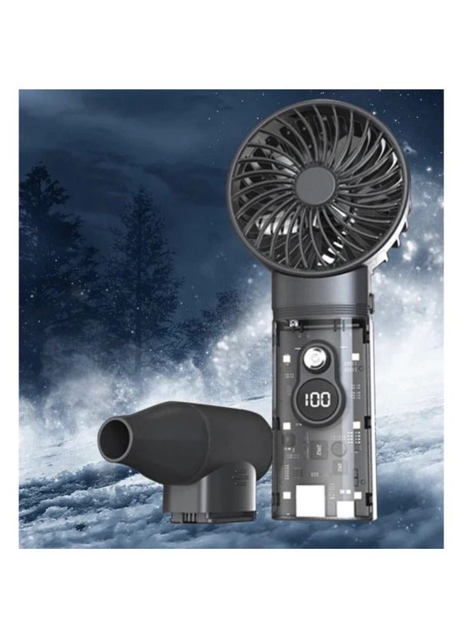 REBENUO 3 IN 1 Electric Air Duster 28W with 6 LED Light 100000RPM Dual Fan Compressed Air Duster 1-30 Speed Adjustable Turbo Fan Cordless Portable Jet Dry Blower - Image 3