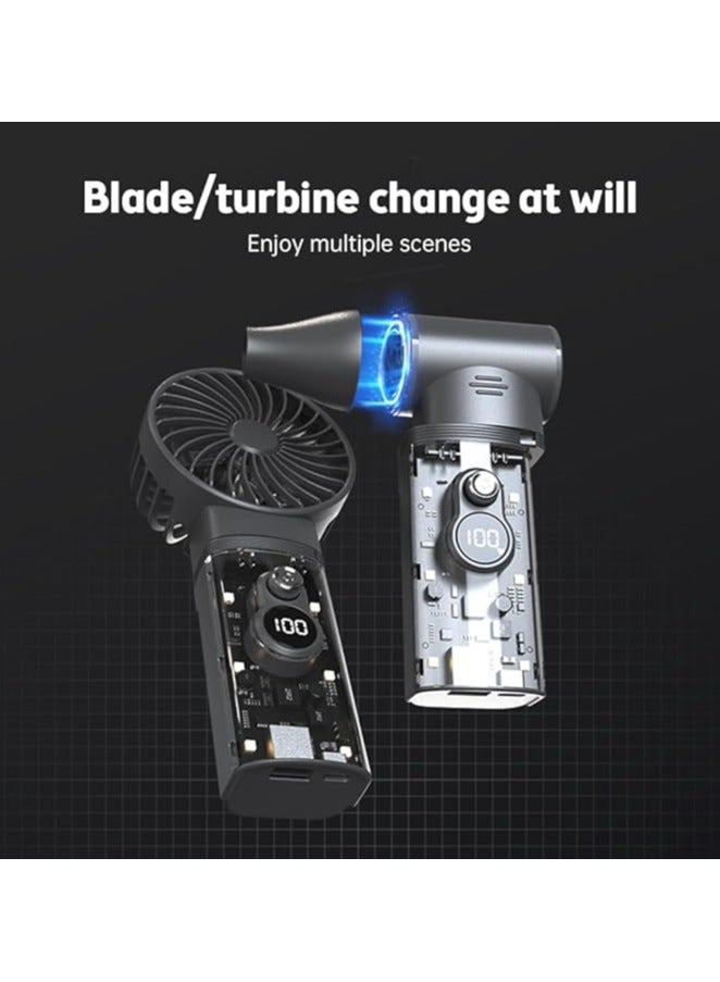 REBENUO 3 IN 1 Electric Air Duster 28W with 6 LED Light 100000RPM Dual Fan Compressed Air Duster 1-30 Speed Adjustable Turbo Fan Cordless Portable Jet Dry Blower - Image 5